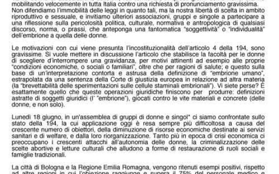 #SAVE 194 - Salviamo la 194 e osiamo di più!!