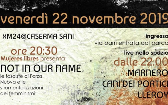 XM24 @caserma sani ven 22/11 ore 20:30