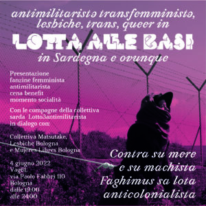 lotta alle basi in Sardegna e ovunque